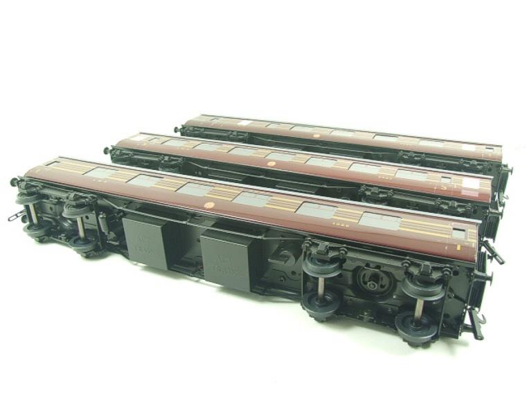 Ace Trains O Gauge C28A LMS Maroon Coronation Scot Coaches x3 Set A Brand NEW Boxed 2/3 Rail Bargain Clearance Priced Ltd Stock image 18