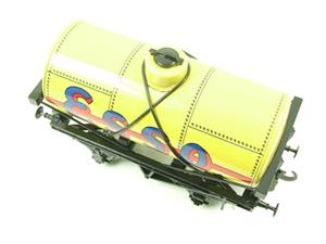 Ace Trains O Gauge G1 Four Wheel Tinplate "Esso" Yellow Fuel Tanker Wagon 2/3 Rail image 5