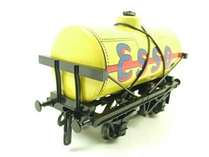 Ace Trains O Gauge G1 Four Wheel Tinplate "Esso" Yellow Fuel Tanker Wagon 2/3 Rail image 7