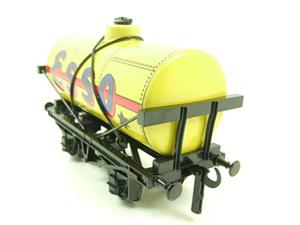 Ace Trains O Gauge G1 Four Wheel Tinplate "Esso" Yellow Fuel Tanker Wagon 2/3 Rail image 8