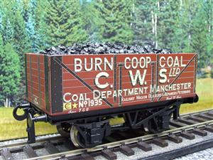 Ace Trains O Gauge G/5 Private Owner "Burn Co.Op Coal C.W.S Ltd" No.1935 Coal Wagon 2/3 Rail image 2