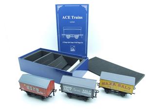 Ace Trains O Gauge G6 SV2 Private Owner Salt Wagons x3 Set 2 Bxd image 2