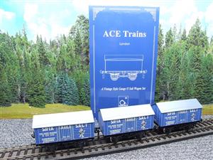 Ace Trains O Gauge G6 SV7 Private Owner "Sifta Salt" Wagons x3 Set 7 Bxd image 3