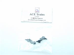 Ace Trains O Gauge LS1 Black Square Jewelled Loco Lamps Pack of Six image 2
