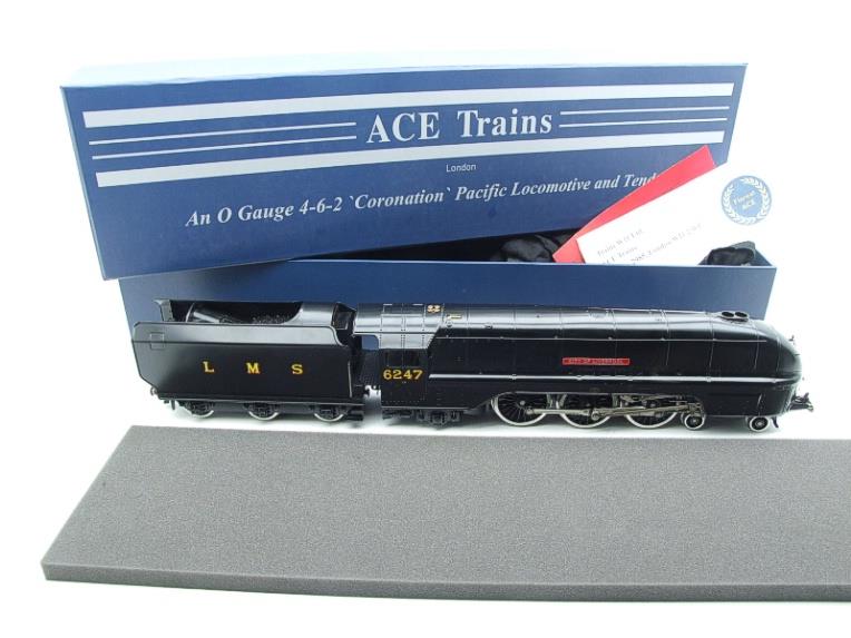 Ace Trains O Gauge E12C1 Streamlined Coronation Pacific LMS Wartime Satin Black "City of Liverpool" R/N 6247 Bxd image 22