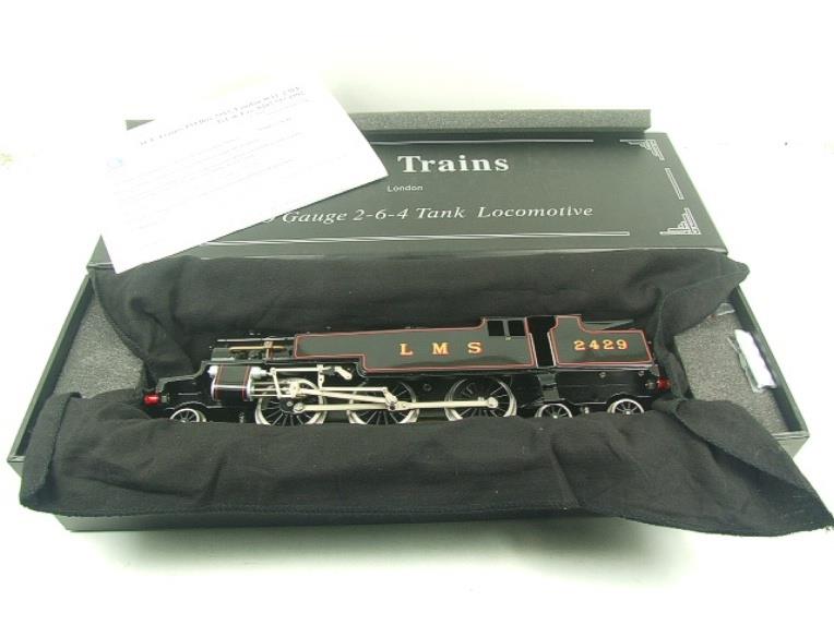 Ace Trains O Gauge E/8 LMS Gloss Black Stanier Tank Loco R/N 2429 Elec 2/3 Rail Bxd image 12