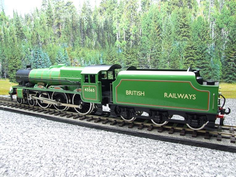 Ace Trains O Gauge E18/B Jubilee Class Loco & Tender BR Gloss Lined Apple Green "Victoria" R/N 45565 Electric 2/3 Rail Bxd image 14