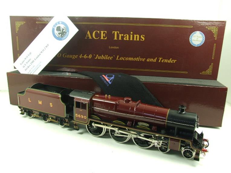Ace Trains O Gauge E18C2, LMS Maroon Jubilee Class Loco & Tender "Leander" R/N 5690 Electric 2/3 Rail Boxed image 22