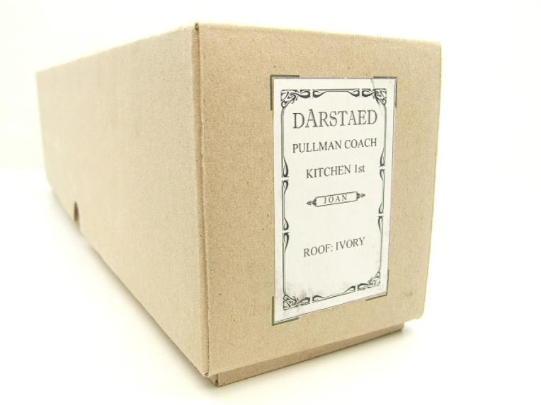 Darstaed O Gauge Kitchen 1st "Joan" Ivory Roof Pullman Coach Lit Interior 2/3 Rail Boxed image 15