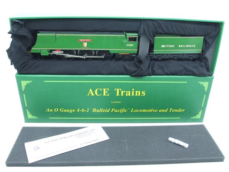Ace Trains O Gauge E9 BR Lined Apple Green West Country Class Bulleid Pacific British Railways 4-6-2 Loco & Tender Named "Yeovil" R/N 34004, Electric 2/3 Rail Boxed image 20