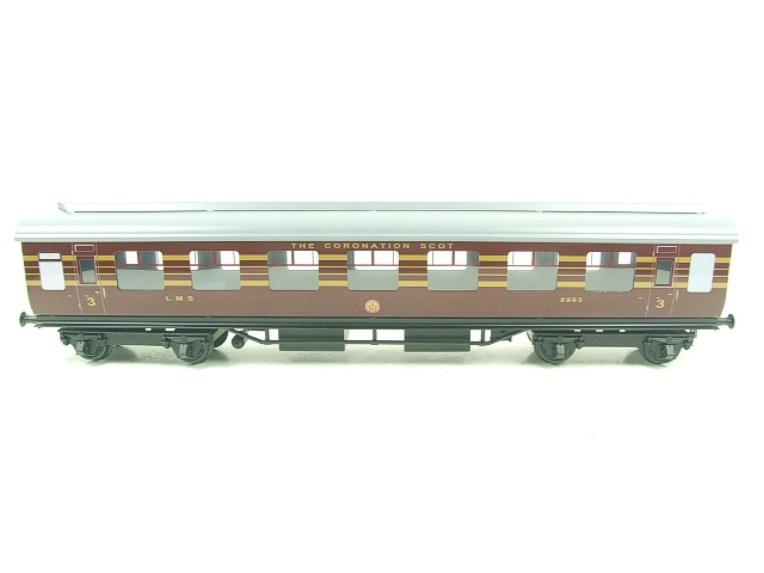 Ace Trains O Gauge C28A LMS Maroon Coronation Scot Coaches x3 Set A Brand NEW Boxed 2/3 Rail Bargain Clearance Priced Ltd Stock image 13