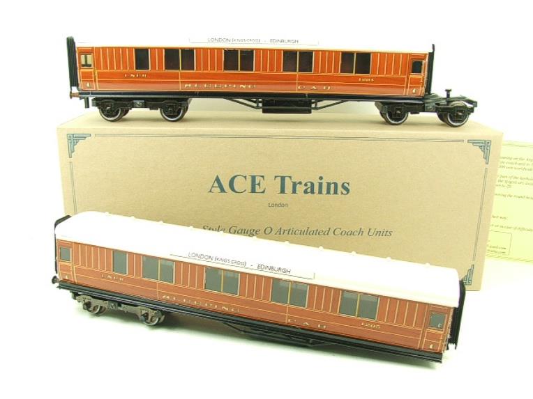Ace Trains O Gauge C6 LNER Teak Style Articulated Sleepers Sleeping Coaches x2 Set Boxed image 19