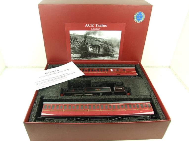 Ace Trains O Gauge E25/S-E1 BR Black G5 Tank Loco R/N 67325 & Coaches Set Electric 2/3 Rail Bxd image 18