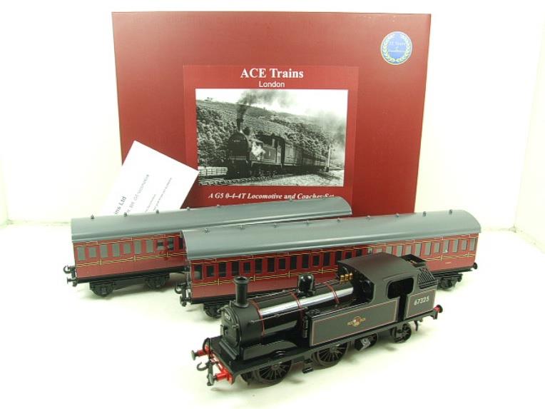 Ace Trains O Gauge E25/S-E1 BR Black G5 Tank Loco R/N 67325 & Coaches Set Electric 2/3 Rail Bxd image 22