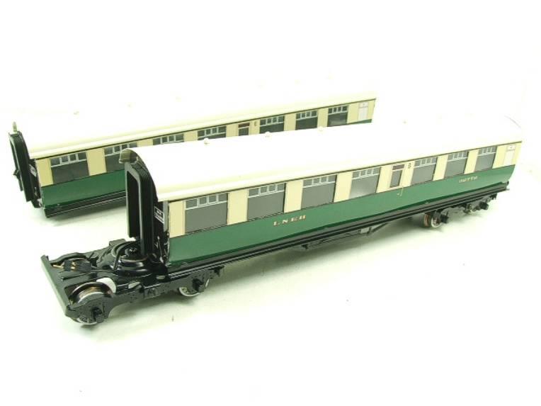 Ace Trains O Gauge C4 LNER Green & Cream Articulated Tourist Stock x6 Coaches Set Boxed Lit Interiors image 13