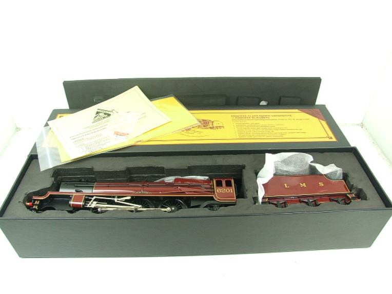 Bassett Lowke O Gauge BL99006 LMS Princess Class "Princess Elizabeth" RN 6201 Bxd Elec 2/3 Rail image 18