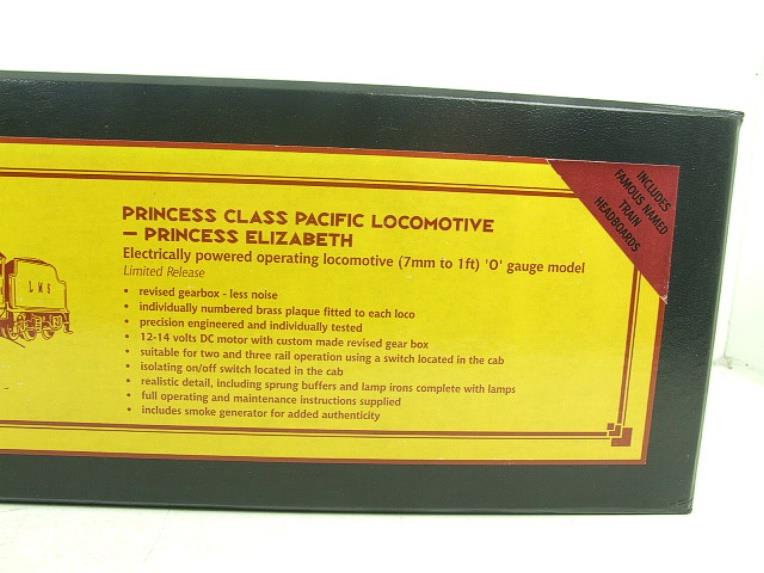 Bassett Lowke O Gauge BL99006 LMS Princess Class "Princess Elizabeth" RN 6201 Bxd Elec 2/3 Rail image 19