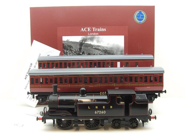 Ace Trains O Gauge E25/S-B2 LNER Black G5 Tank Loco R/N 67260 & Coaches Set Elec 2/3 Rail Boxed image 22