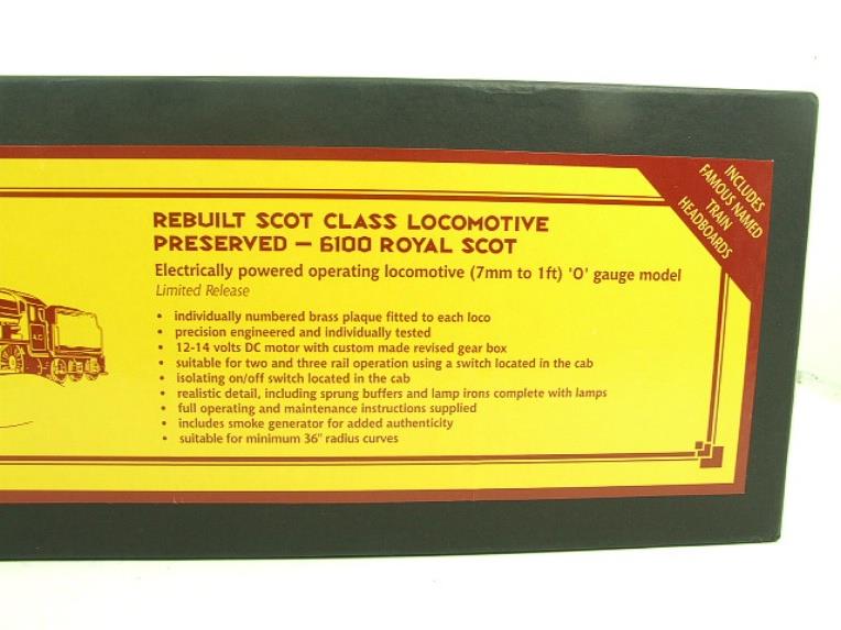 Basset Lowke O Gauge BL99016 LMS Rebuilt Scot Class "Royal Scot" R/N 6100 Electric 2/3 Rail Bxd image 18