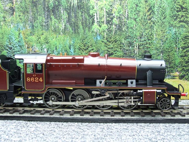 Ace Trains O Gauge E/38A, LMS Lined Gloss Maroon Class 8F, 2-8-0 Locomotive and Tender R/N 8624 2/3 Rail Boxed image 12