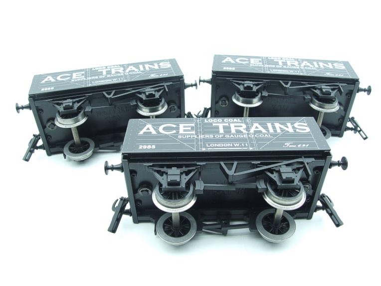 Ace Trains O Gauge G5 Private Owner Loco Coal Wagon x3 Set R/N 2985, 2/3 Rail Boxed image 20
