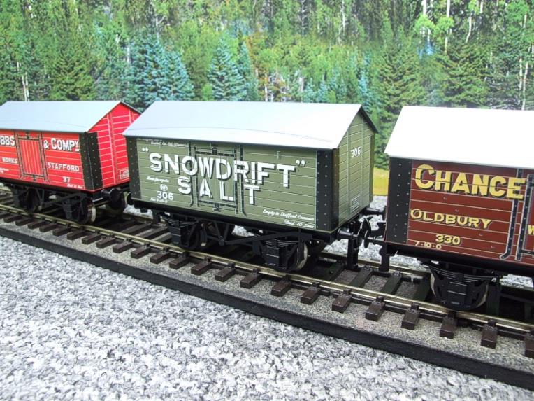 Ace Trains O Gauge G6 SV1 Private Owner Salt Wagons x3 Set 1 Bxd image 15