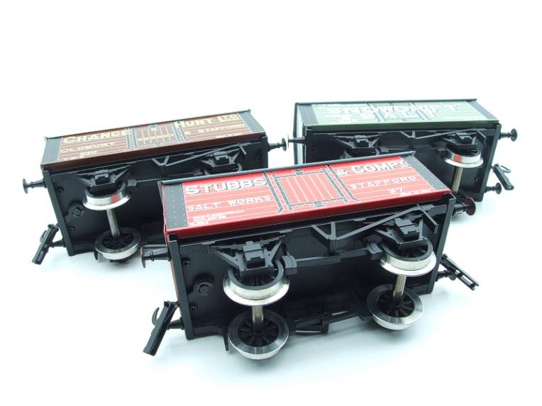 Ace Trains O Gauge G6 SV1 Private Owner Salt Wagons x3 Set 1 Bxd image 17