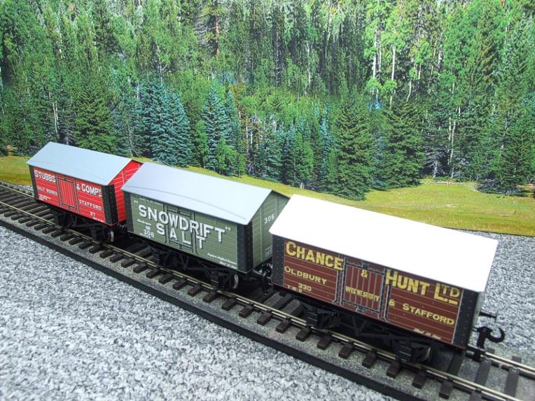 Ace Trains O Gauge G6 SV1 Private Owner Salt Wagons x3 Set 1 Bxd image 21