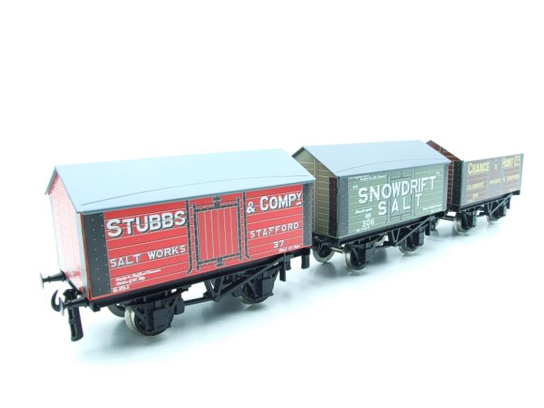 Ace Trains O Gauge G6 SV1 Private Owner Salt Wagons x3 Set 1 Bxd image 22