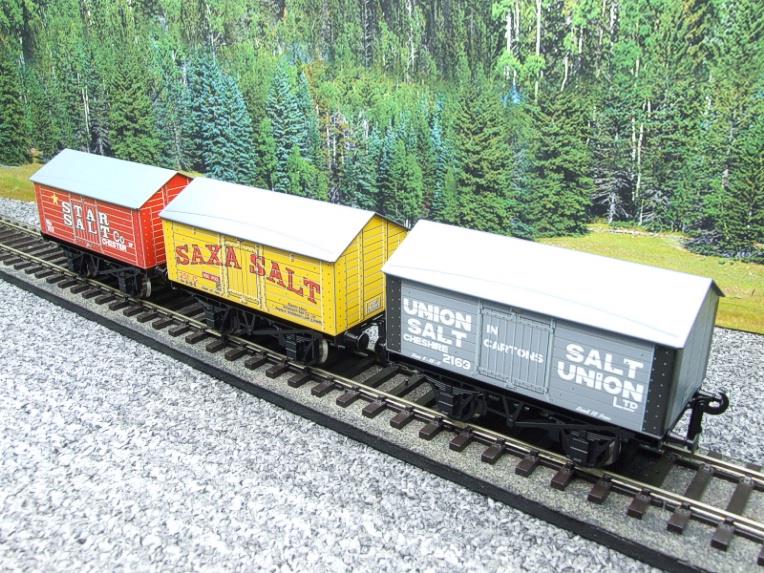 Ace Trains O Gauge G6 SV2 Private Owner Salt Wagons x3 Set 2 Bxd image 12
