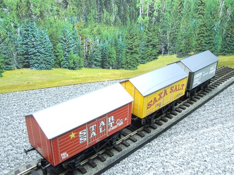 Ace Trains O Gauge G6 SV2 Private Owner Salt Wagons x3 Set 2 Bxd image 22