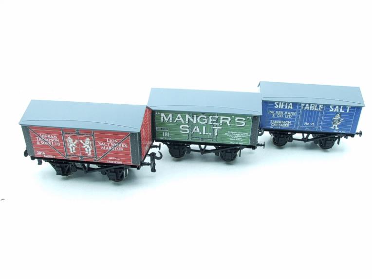 Ace Trains O Gauge G6 SV3 Private Owner Salt Wagons x3 Set 3 Bxd image 21