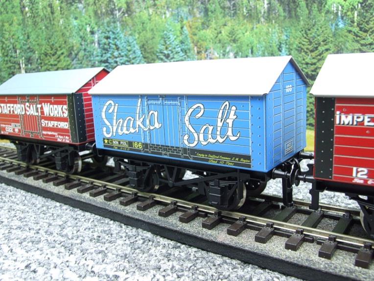 Ace Trains O Gauge G6 SV4 Private Owner Salt Wagons x3 Set 4 Bxd image 12