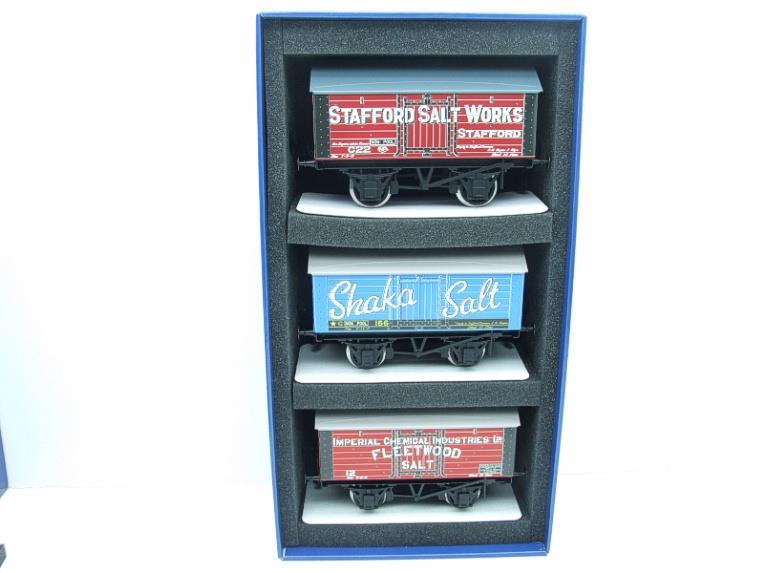Ace Trains O Gauge G6 SV4 Private Owner Salt Wagons x3 Set 4 Bxd image 17
