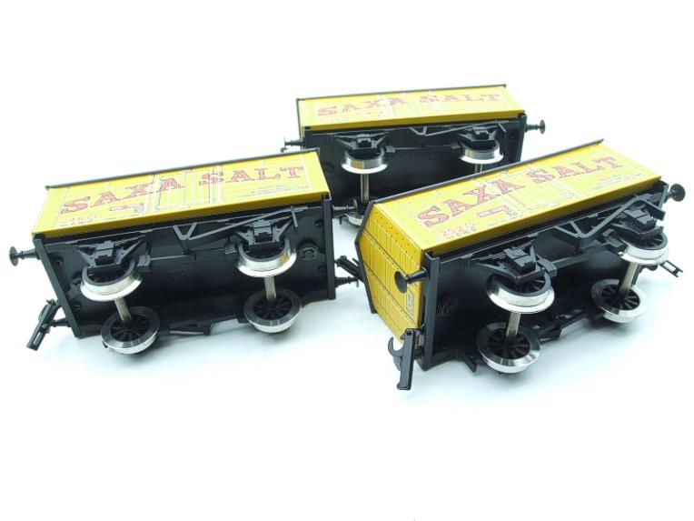 Ace Trains O Gauge G6 SV5 Private Owner "Saxa Salt" Wagons x3 Set 5 Bxd image 17