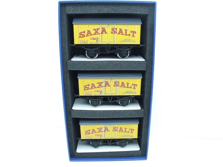 Ace Trains O Gauge G6 SV5 Private Owner "Saxa Salt" Wagons x3 Set 5 Bxd image 18