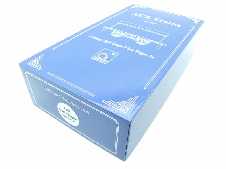 Ace Trains O Gauge G6 SV6 Private Owner "Mangers Salt" Wagons x3 Set 6 Bxd image 19