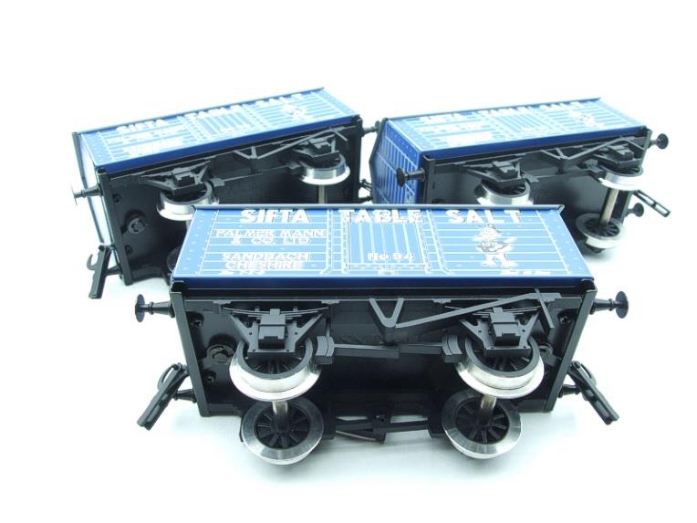 Ace Trains O Gauge G6 SV7 Private Owner "Sifta Salt" Wagons x3 Set 7 Bxd image 13