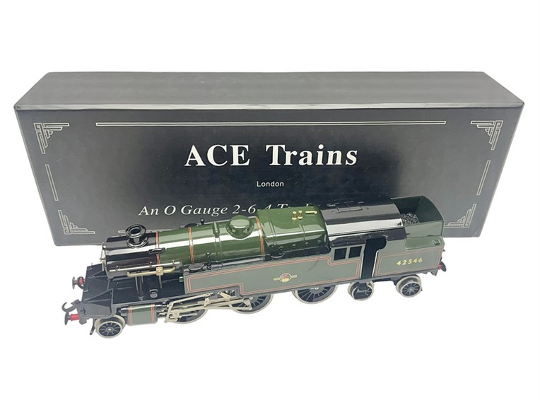 Ace Trains O Gauge E/8 "BR" Gloss Lined Green 2 Cyl Stanier 2-6-4 Tank Loco R/N 42516, Elec 2/3 Rail image 15