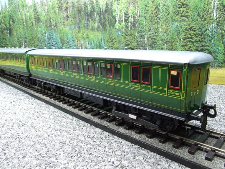 Ace Trains O Gauge CIE/S Southern SR Green EMU x3 Car Coach Set Electric 3 Rail Boxed image 16