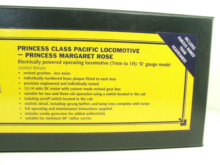 Bassett Lowke O Gauge Ltd Edition BL99008 BR Blue P/Class "Princess Margaret Rose" R/N 46203 Bxd 2/3 Rail image 19
