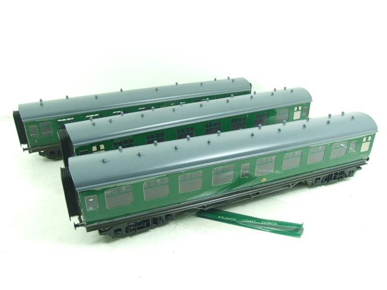 Ace Trains O Gauge C13A BR MK1 SR Southern Green Coaches x3 Set A Boxed 2/3 Rail "Atlantic Coast Coach Set" image 19