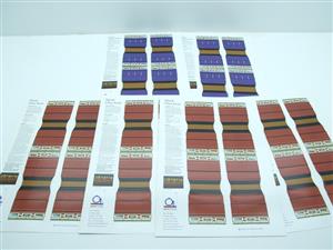 Ace Trains O Gauge C1 & C24 Complete x3 Coach Set 1st & 3rd Class Seats Accessories x6 Sheets image 1