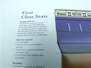 Ace Trains O Gauge C1 & C24 Complete x3 Coach Set 1st & 3rd Class Seats Accessories x6 Sheets image 5