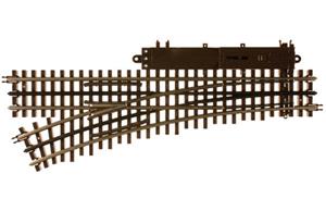 Atlas 6072 - O Gauge 3 Rail O-54 Left Hand Remote Turnout 36” Radius Electric Operated Point x1 image 1