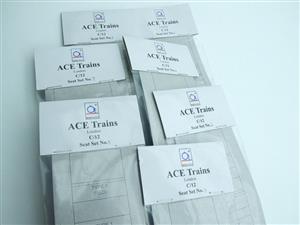 Ace Trains O Gauge C12 Complete Set Coach Interior Seats Pack Accessories x7 Coaches image 8