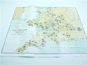 Ace Trains "Great Western" Railway Map Poster 44cm x 57cm. image 1