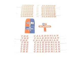 Ace Trains O Gauge HB/4 "Caledonian" Train Name Board Set image 2