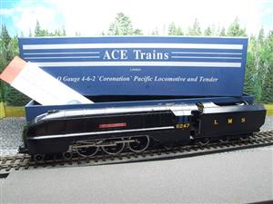 Ace Trains O Gauge E12C1 Streamlined Coronation Pacific LMS Wartime Satin Black "City of Liverpool" R/N 6247 Bxd image 3