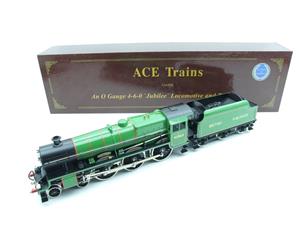 Ace Trains O Gauge E18/B Jubilee Class Loco & Tender BR Gloss Lined Apple Green "Victoria" R/N 45565 Electric 2/3 Rail Bxd image 3